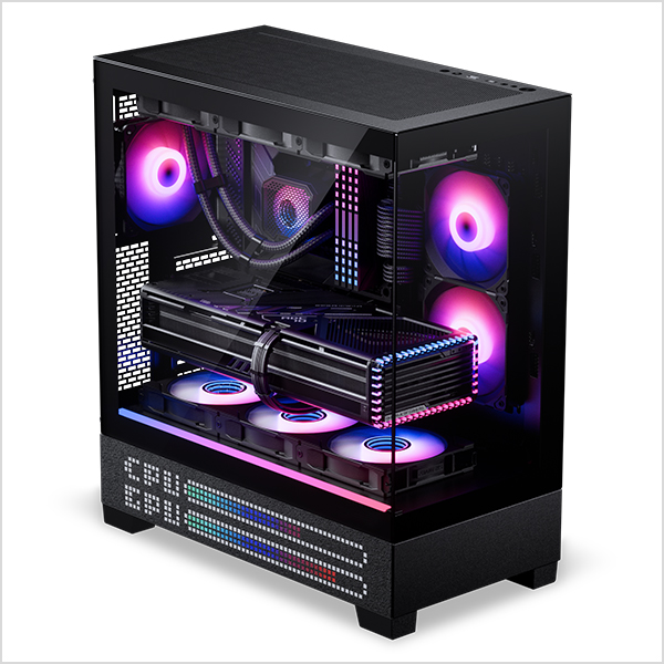 Phanteks XT View Matrix Mid-Tower ATX Gaming PC Case, 600-LED